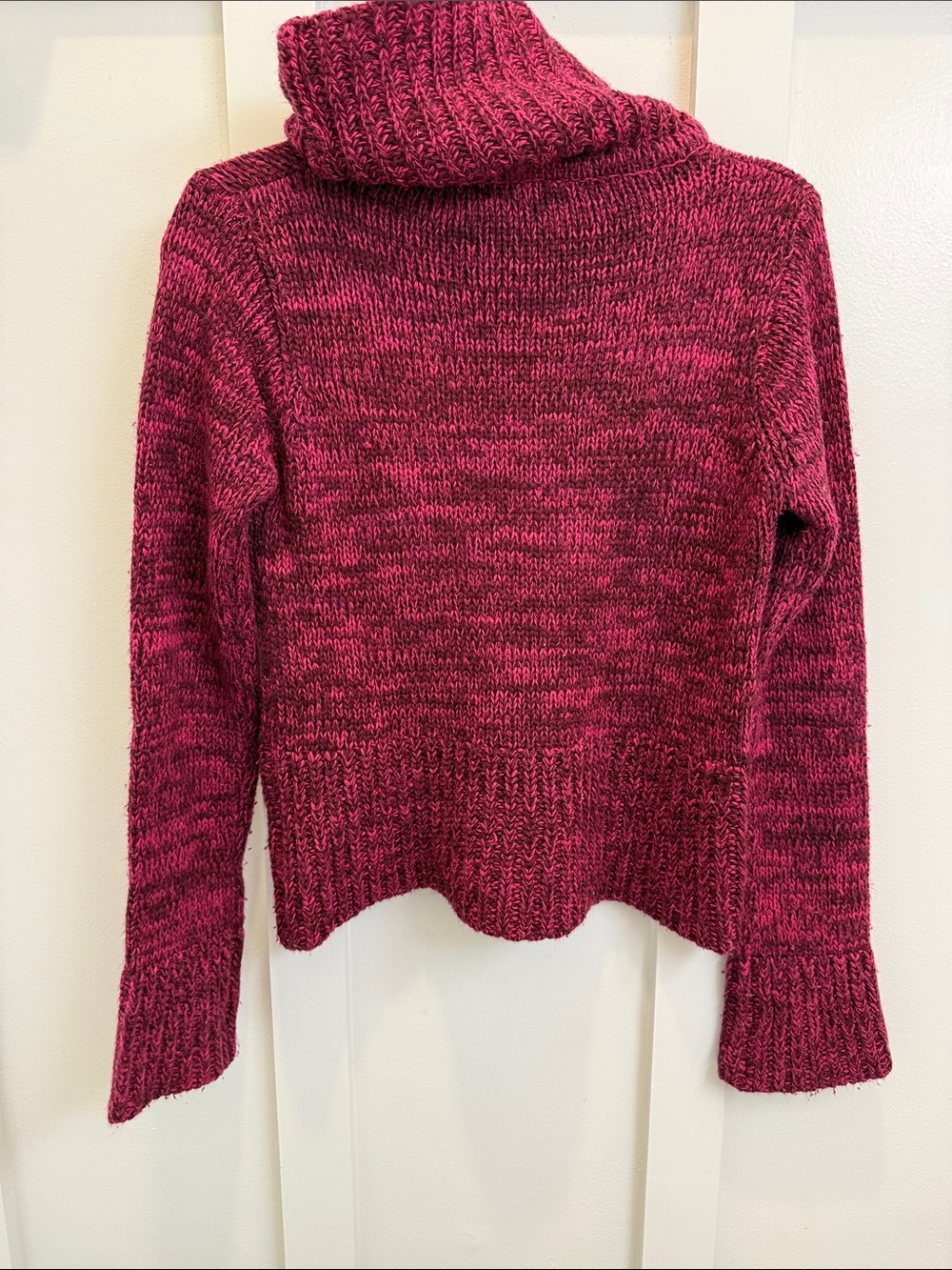 Pulse Marled Raspberry Cowl Sweater - Picture 3 of 4